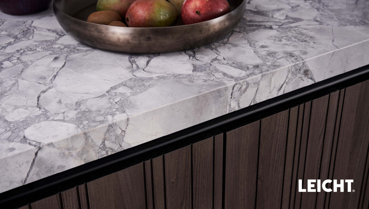 Nahaufnahme von hochwertigen Materialien in der Küche