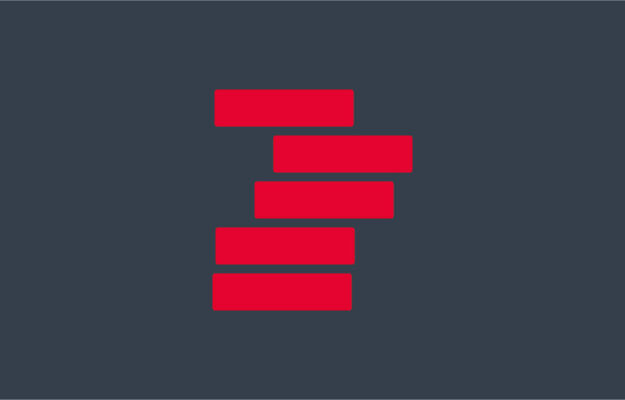 Icon zu Finanzierungsoptionen in rot auf grauem Hintergrund.