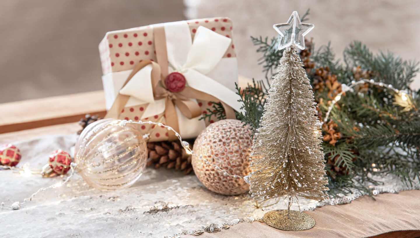 Weihnachtliche Dekoration.